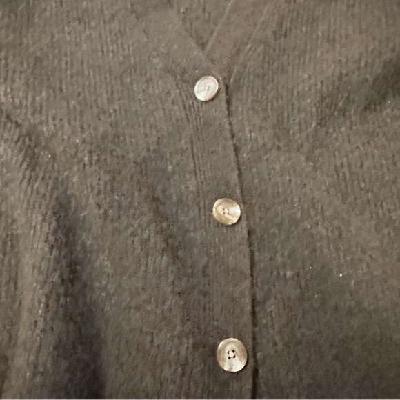 Quince Women’s Mongolian Cashmere Oversized Boyfriend Cardigan Sweater Brown S - Picture 6 of 9